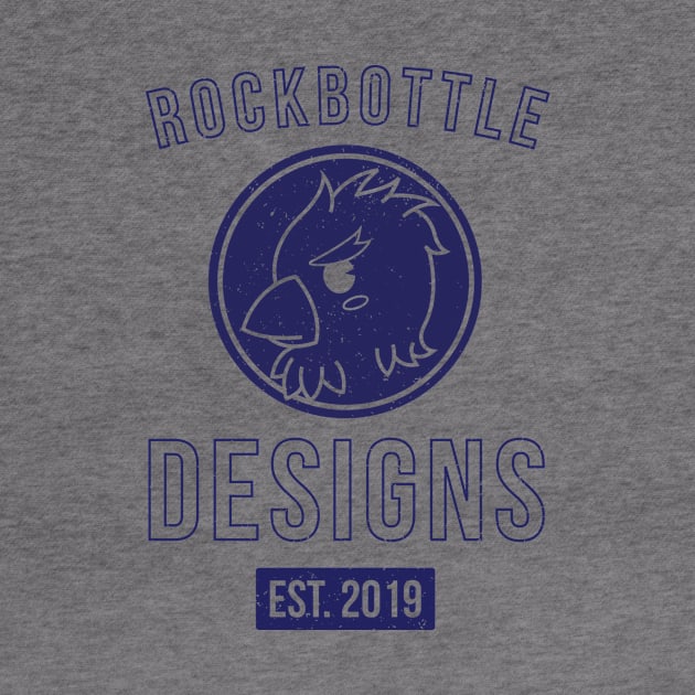 RockBottle Designs Logo (Blue) by rockbottle_designs